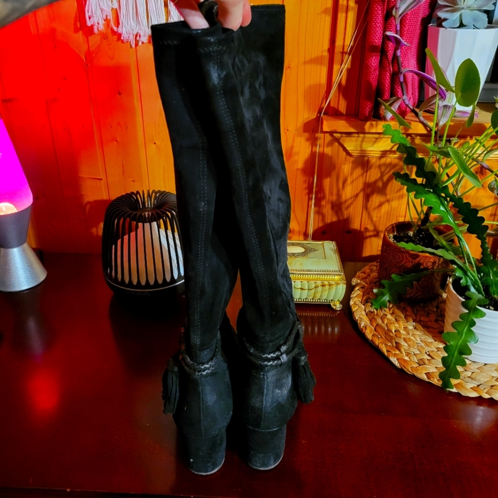 Black Suede size 10 boots